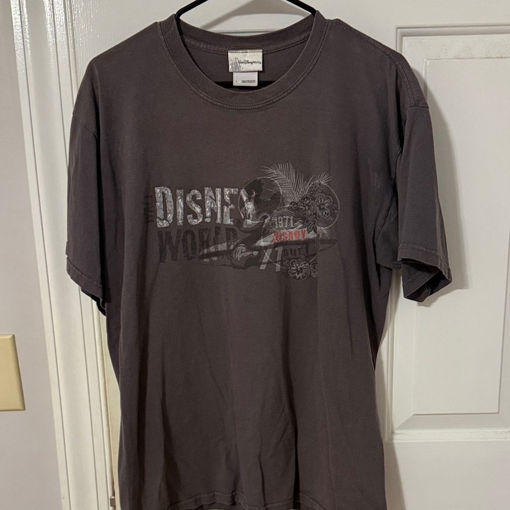 Disney Men's Charcoal Graphic Tee